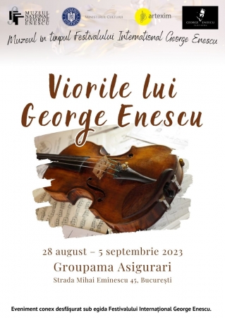 Expoziția „Viorile lui George Enescu" la Groupama Asigurari